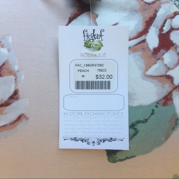 Pink Floral V Neck Bodysuit Size Small - Picture 9 of 11